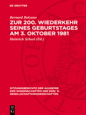 cover image of Zur 200. Wiederkehr seines Geburtstages am 3. Oktober 1981